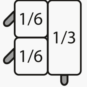 SARO E7/CPCEXB Nudelkorb-Set: 2 x 1/6 GN + 1 x 1/3 GN