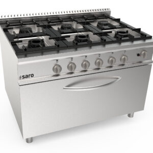SARO Gasherd+Gasofen, 6 Brenner, Modell LQ/CUG6FM