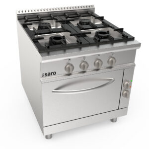 SARO Gasherd+Elektroofen, 4 Brenner, Modell LQ/CUG4NE