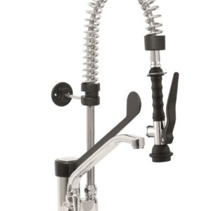 SARO Einloch-Vorspülbrause+Hebel-Armatur schwarz, EMMI