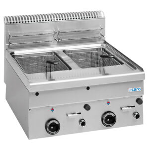 SARO Gas-Fritteuse 8+8 L, Auftisch, 600 Line, GF66