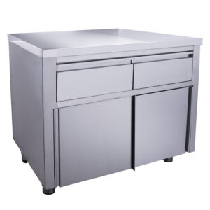 SARO Schiebetürenschrank mit 2 Schubladen, 1000x700mm