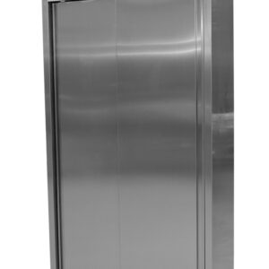 SARO Edelstahlhochschrank 2 Schiebetüren, Breite 1000mm