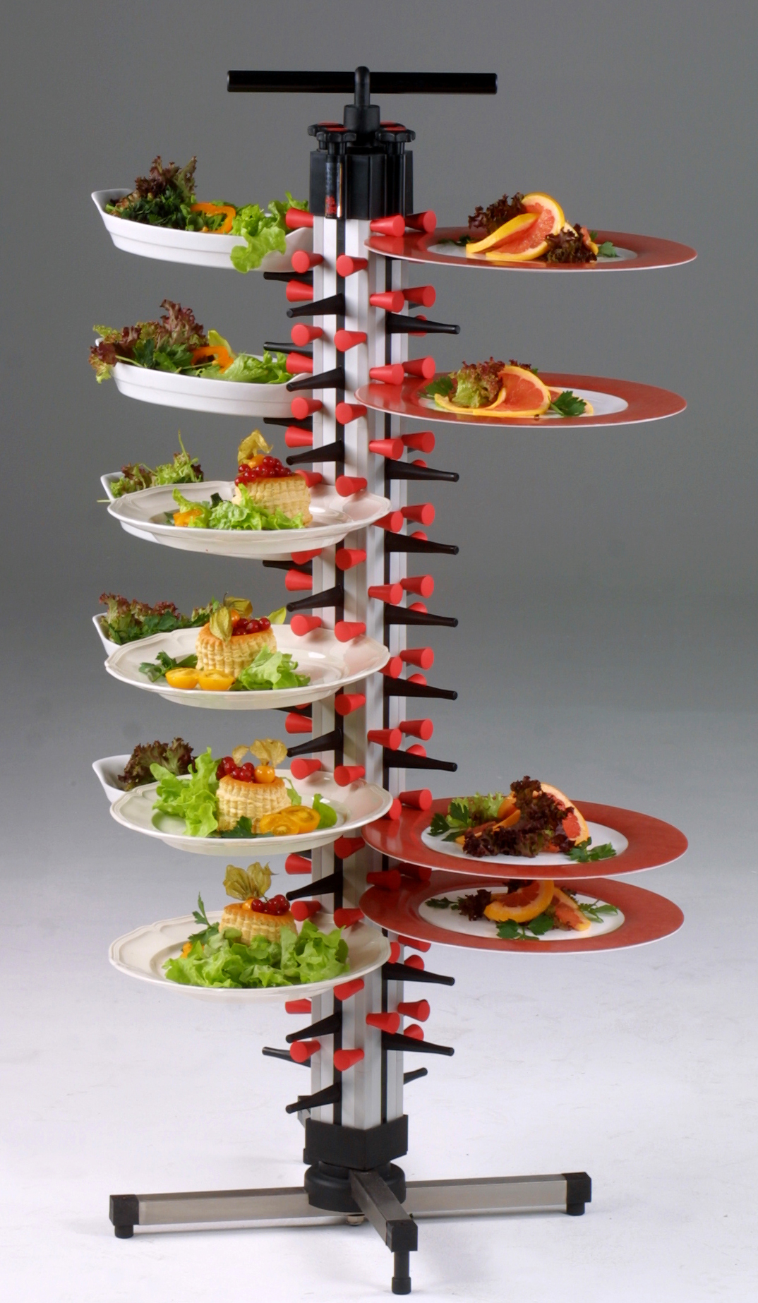 SARO Tellerstapelsystem Plate-Mate, Tischmodell TM-48