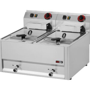 RM Gastro Elektro Fritteuse 2x8 Liter 2x 6 kW