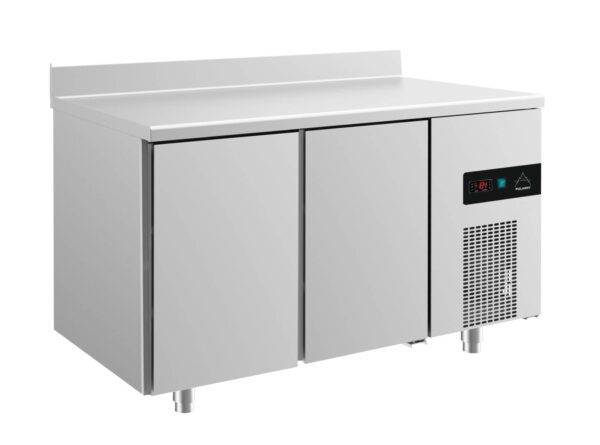 A&S Gastro Kühltisch -2 bis +8°C 1400x700x850mm mit 2 Türen u. Aufkantung
