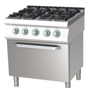 RM Gastro Thermik Serie 700 I Gasherd mit Elektro-Backofen I SPT-780/11GE