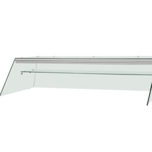 Skyrainbow Glasaufsatz hoch, Klarglas, gerade kpl. für THBM158