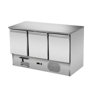 Skyrainbow Kühltisch 3 Türen, Unterbaukühlung, 137x70