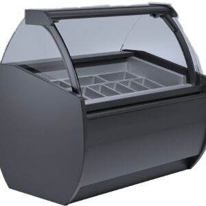 Igloo Eistheke mit Kapazität für 10 Behälter a 365x165 mm | 1385x930x1300 mm