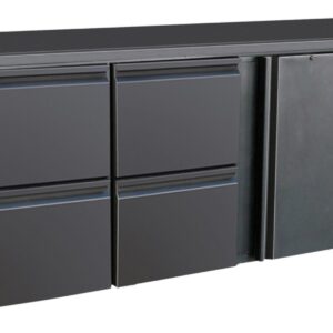 A&S Gastro Flaschenkühltisch I 537L I 1 Tür / 4 Schubladen I BBC340