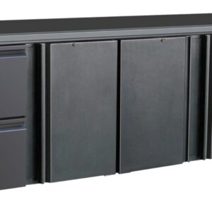 A&S Gastro Flaschenkühltisch I 698L I 3 Türen / 2 Schubladen I BBC420