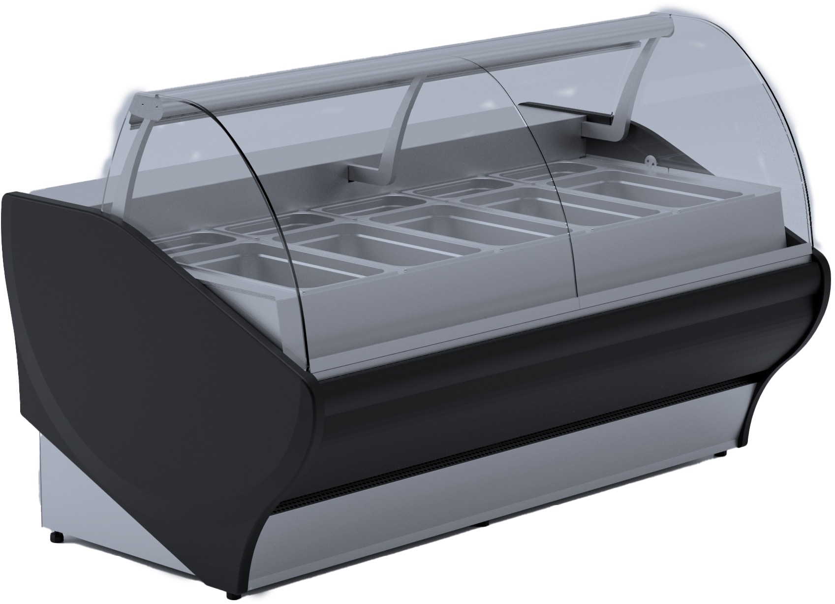 Igloo Warmhaltetheke mit 465 Liter Volumen | 3750x1155x1220 mm