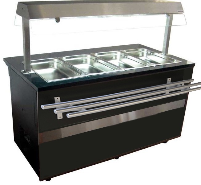 Igloo Kühltheke Gastroline Open mit Tablett Rutsche | 726 Liter Volumen | 2000x900x850/1350 mm