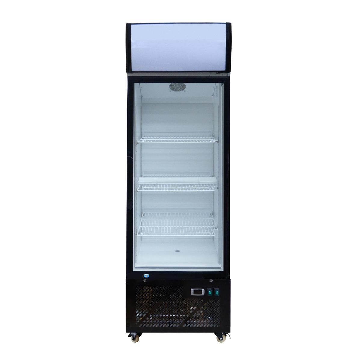 A&S Gastro Getränkekühlschrank mit Display 290 Liter | 600x588x1855 mm