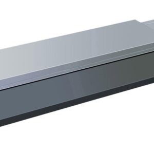 A&S Gastro Pizzakühlaufsatz mit Edelstahldeckel 6x 1/4 GN | 1400x335x300 mm