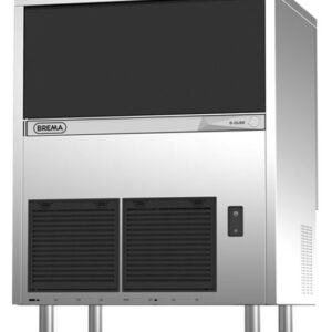 Brema Eiswürfelbereiter mit Ablaufpumpe | Eisproduktion: ca. 72 kg / 24 Stunden| Luftkühlung | R290, 590 W | 735x603x850mm