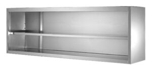 A&S Gastro Wandhängeschrank offen, Bautiefe 400 mm | 2000x400x600 mm