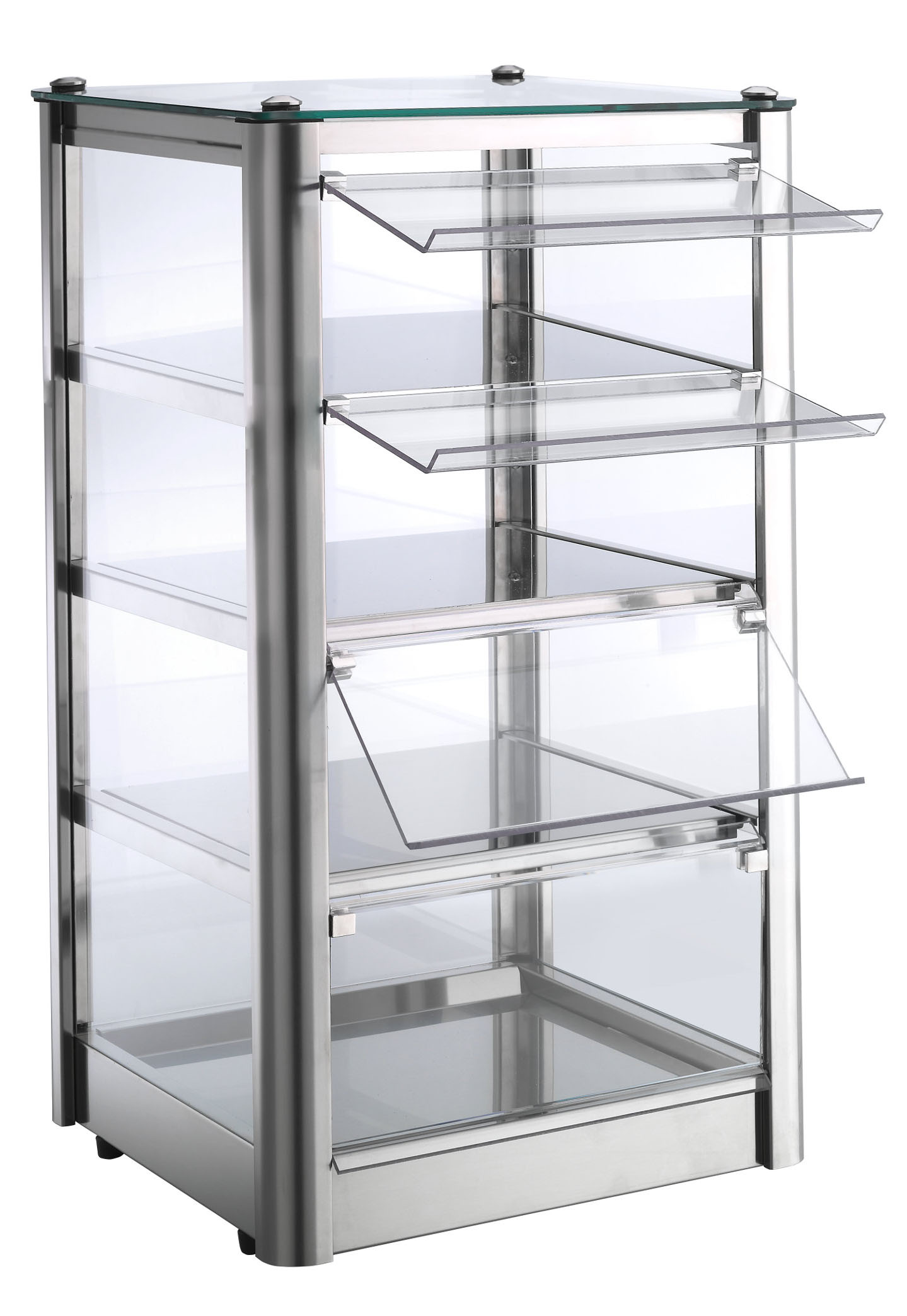 Neumärker Backwaren-Warmhaltevitrine Cube 4 Selbstbedienung