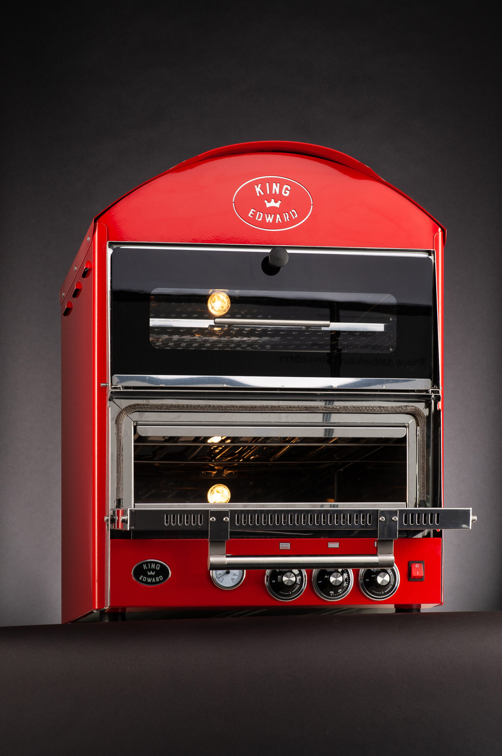 Neumärker King Edward Vintage Pizzaofen PK1W mit Warmhaltefach – Bild 2