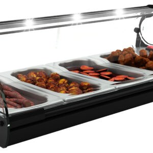 Neumärker Warmhaltevitrine Cristal 4 4x GN 1/3 x 40 mm