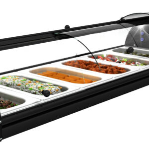 Neumärker Buffet-Kühlvitrine Self-Service Tapas 6 Mit Frontklappen zur Selbstbedienung