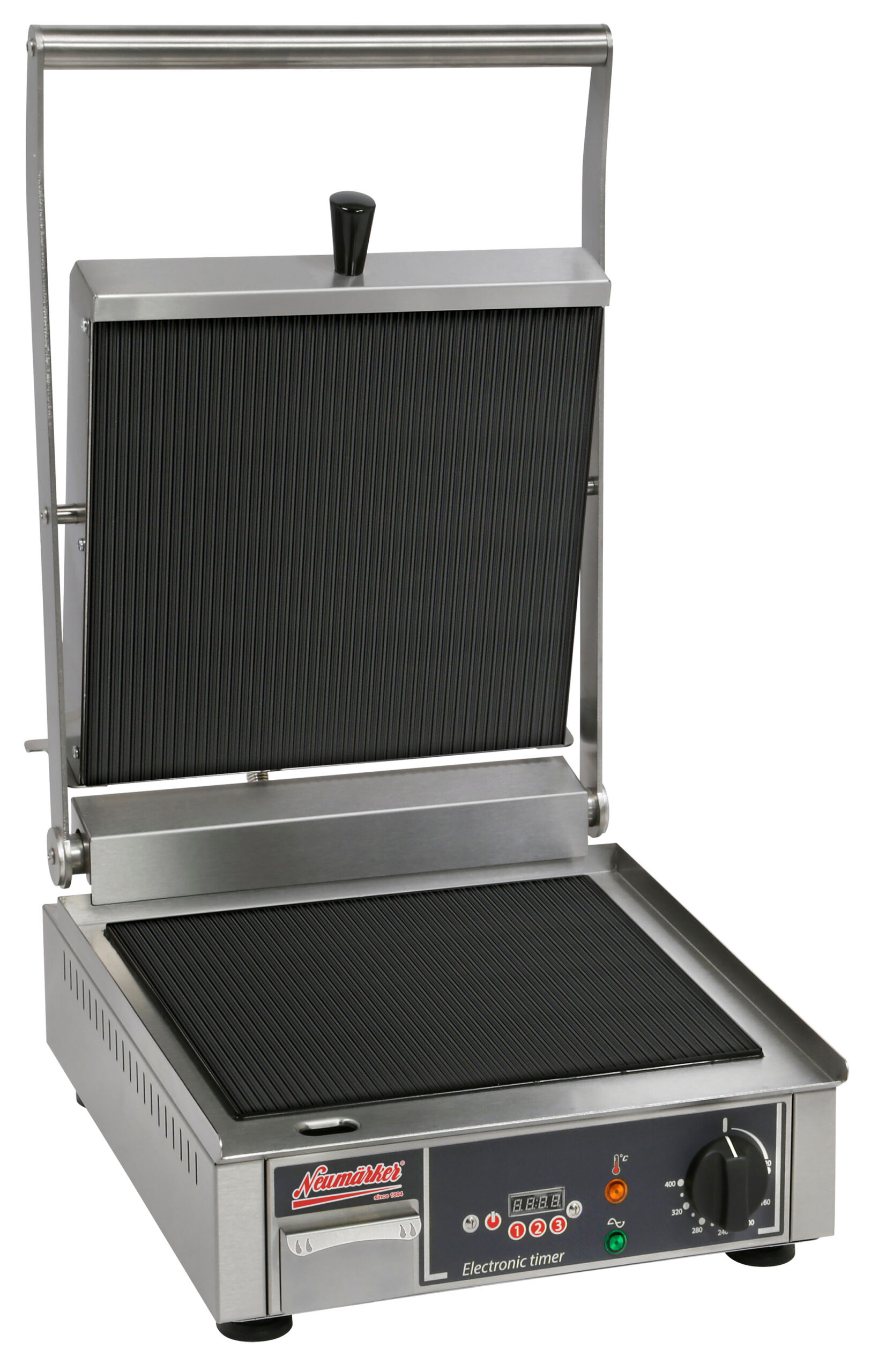 Neumärker Glaskeramik-Kontaktgrill Bistro | Geriffelte Grillplatten