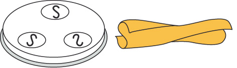 Neumärker Pasta-Scheibe Ø 57 mm Casreccie für Nudelmachine PF25E/PF40E