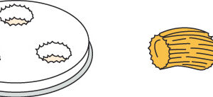 Neumärker Pasta-Scheibe Ø 57 mm Gnocchi für Nudelmachine PF25E/PF40E