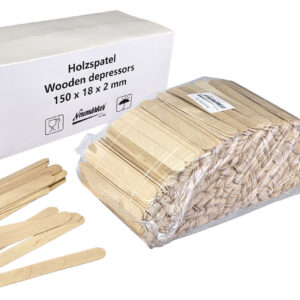 Neumärker Holzstiele für Waffel am Stiel 150 x 18 x 2 mm 1000 Stück