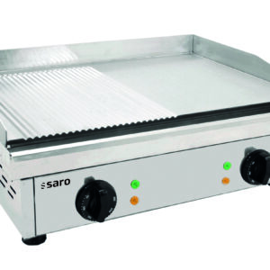 SARO Griddleplatte gerillt + glatt, FRY TOP GM 610 M