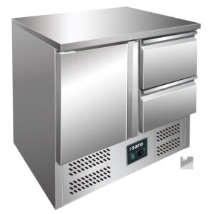 SARO Kühltisch, Tür+Schubl., VIVIA S901 S/STOP 2x 1/2GN