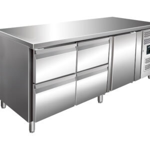 SARO Kühltisch , Tür+2x 2er Schubl.set, KYLJA 3140 TN