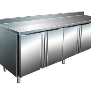 SARO Kühltisch, 4 Türen+Aufkantung Modell SNACK 4200 TN