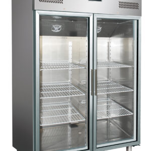 SARO Gewerbekühlschrank, Glastüren, 2/1 GN, GN 1200 TNG