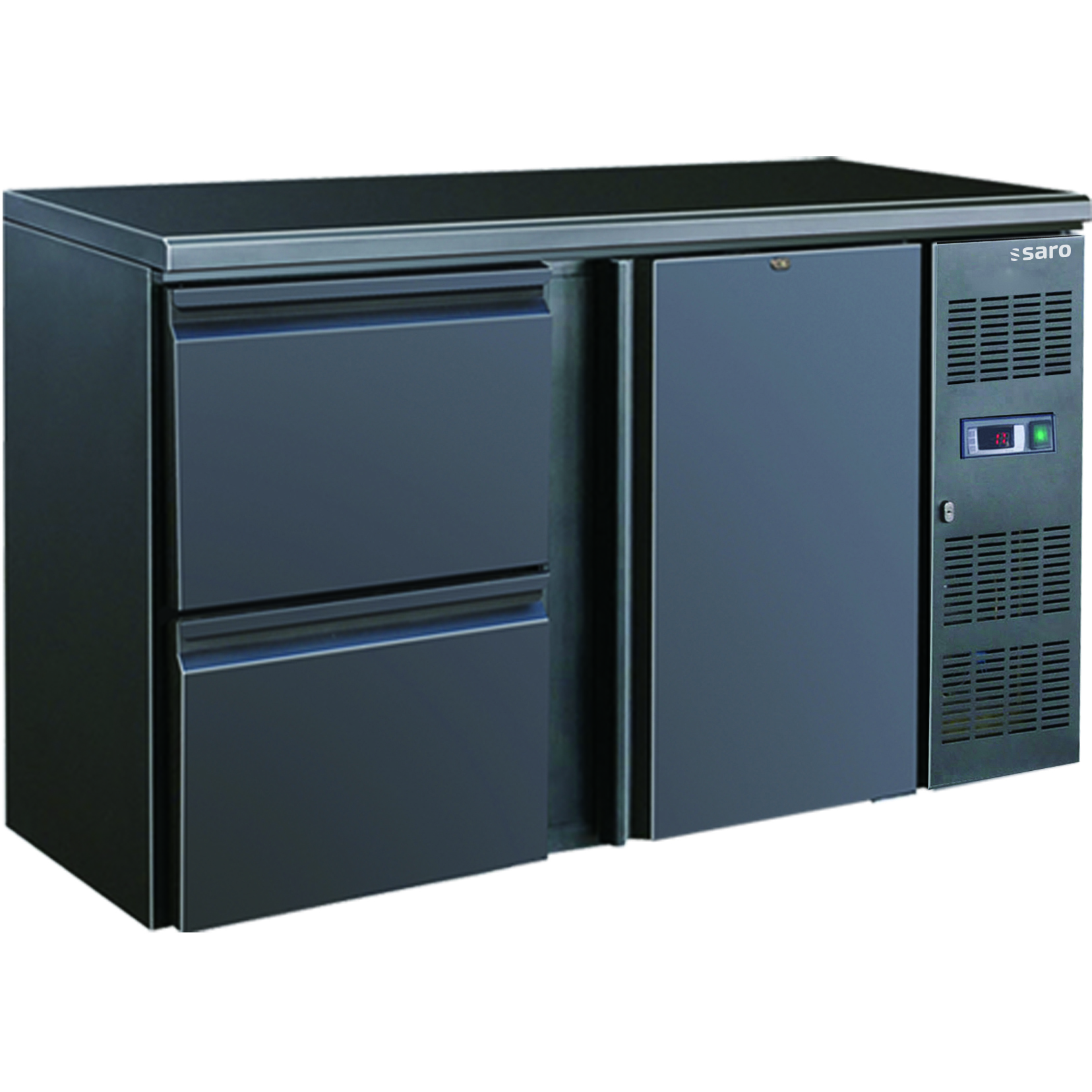 SARO Barkühler, 1 Tür+2 Schubladen, Modell BC 2100-2S