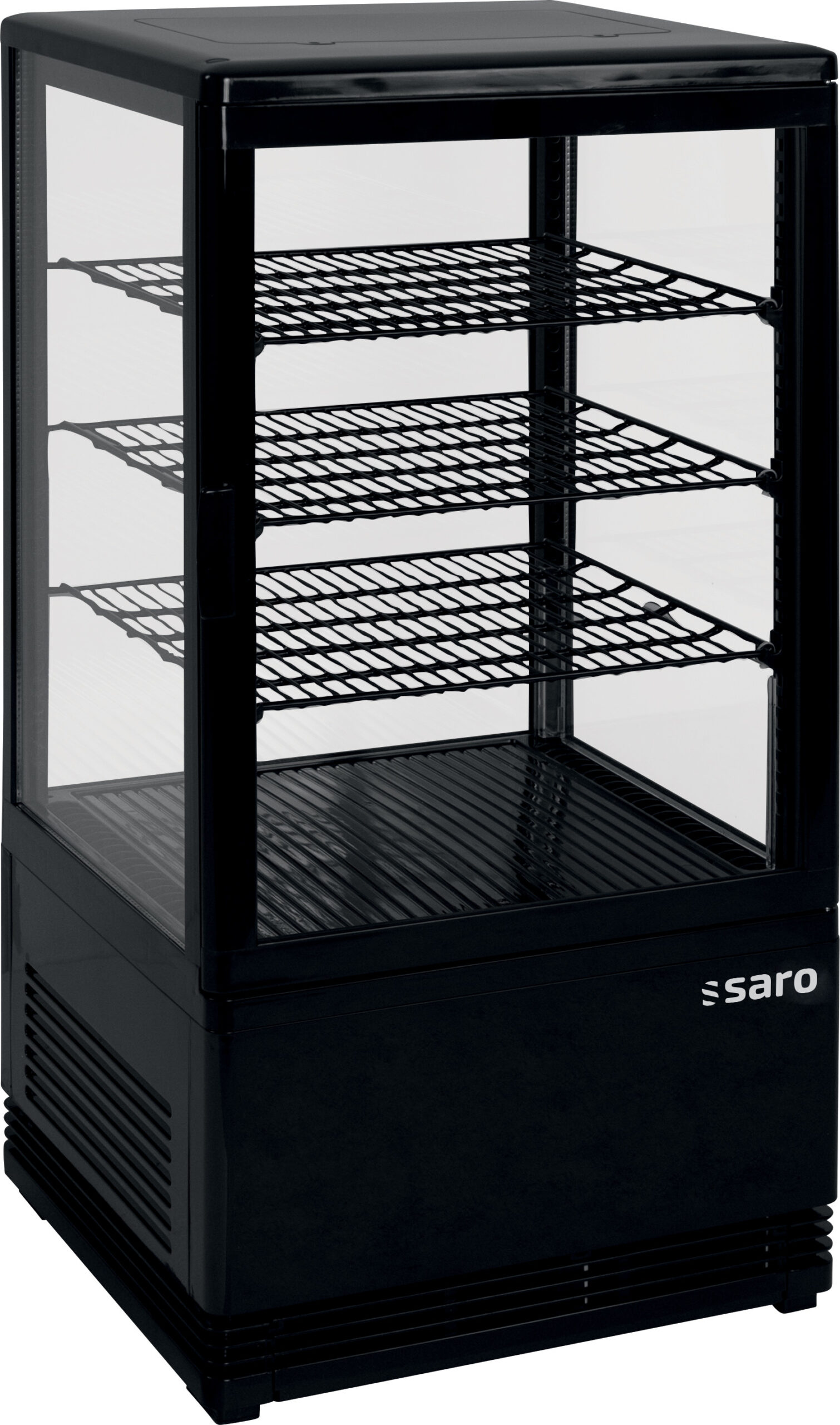 SARO Mini-Umluftkühlvitrine, 68 Liter, SC 70 schwarz