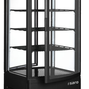 SARO Kühlvitrine, Doppeltür, 98 L, SC 100 DT schwarz