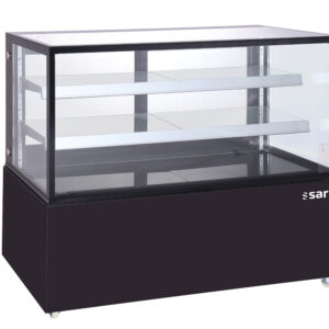 SARO Kuchenvitrine 410 L, schwarz Modell MARION