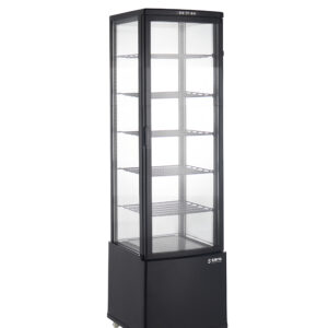 SARO Kühvitrine Modell LEO AV, schwarz