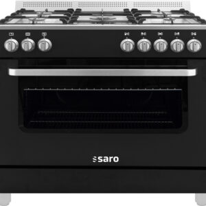 SARO Multifunktionsherd Gas/Elektr., TS95C61LNE schwarz
