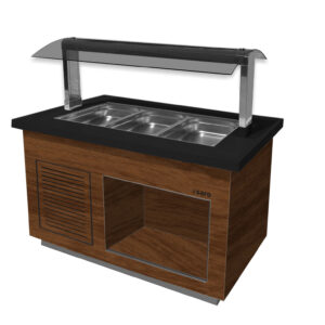 SARO Heißes Buffet Modell PREMIUM LINE SB-H130 Walnuss