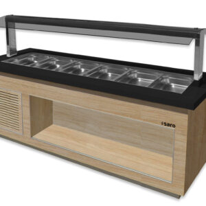 SARO Salatbar für 6x 1/1 GN, PREMIUM LINE SB-K230 OAK