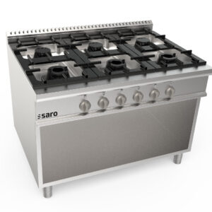 SARO Gasherd, offener Unterbau, 6 Brenner, LQ/CUG6BA