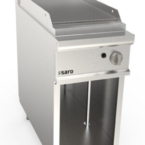 SARO Gasgriddleplatte, Standgerät, gerillt, LQ/FTG2BAR