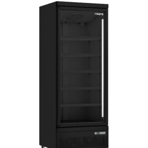 SARO Kühlschrank, Glastür, Modell GTK 600 PRO - schwarz