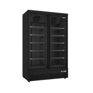 SARO Tiefkühlschrank, 2 Glastür., GTK 930 PRO - schwarz