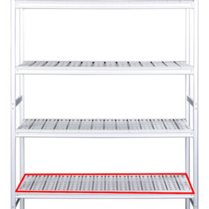 SARO Alu- Regalboden mit Kunstoffrosten 373 x 620 mm