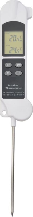 SARO Duo-Thermometer, Infrarot & Fühler, Modell 5513 – Bild 2