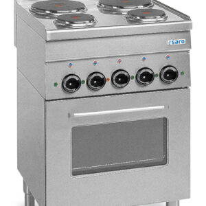 SARO Elektroherd, 4Pl.+Grill+Umluftofen, 600 Line, E4F6